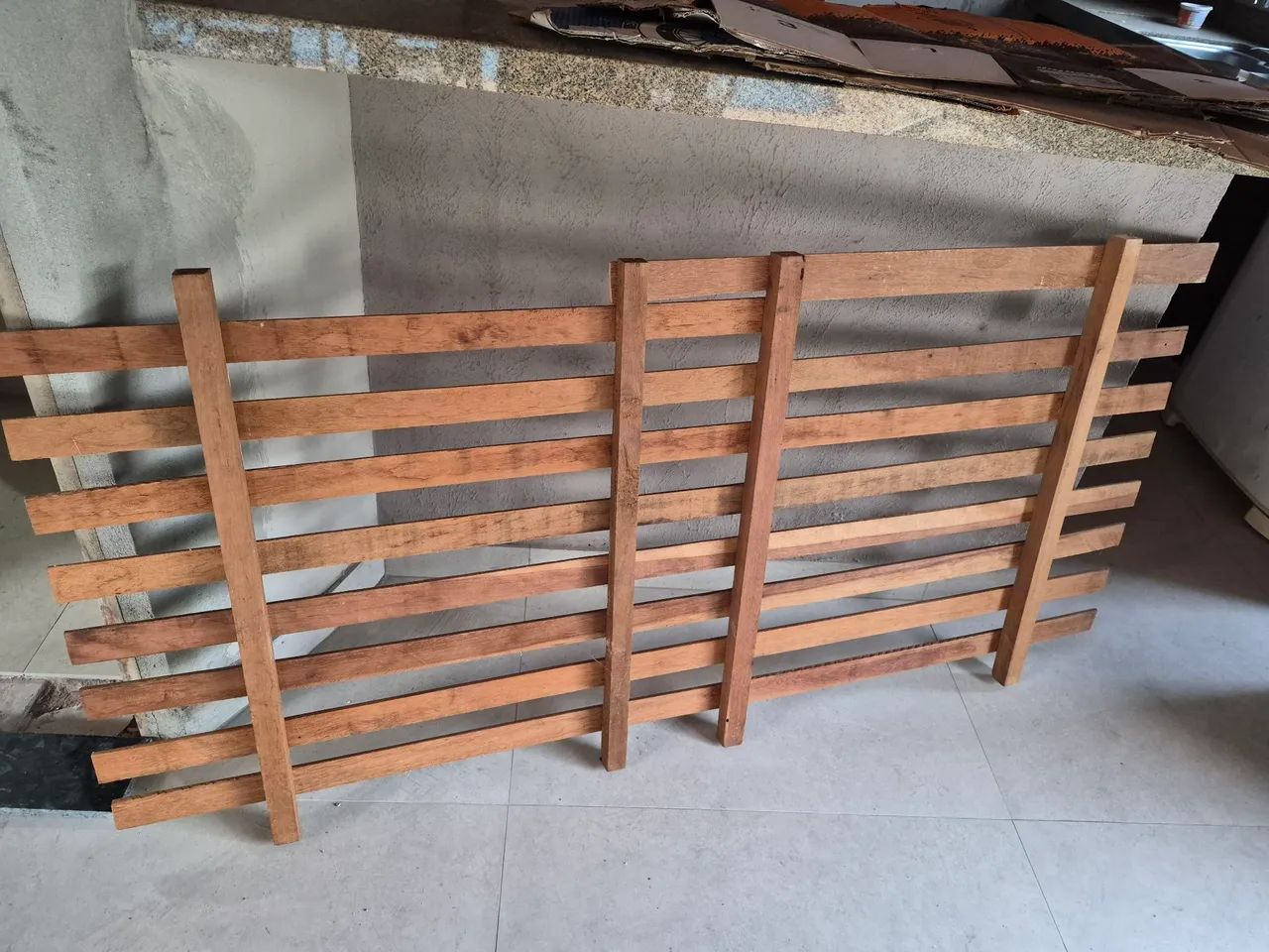 Cama solteiro  em sucupira maciça  - Foto 4