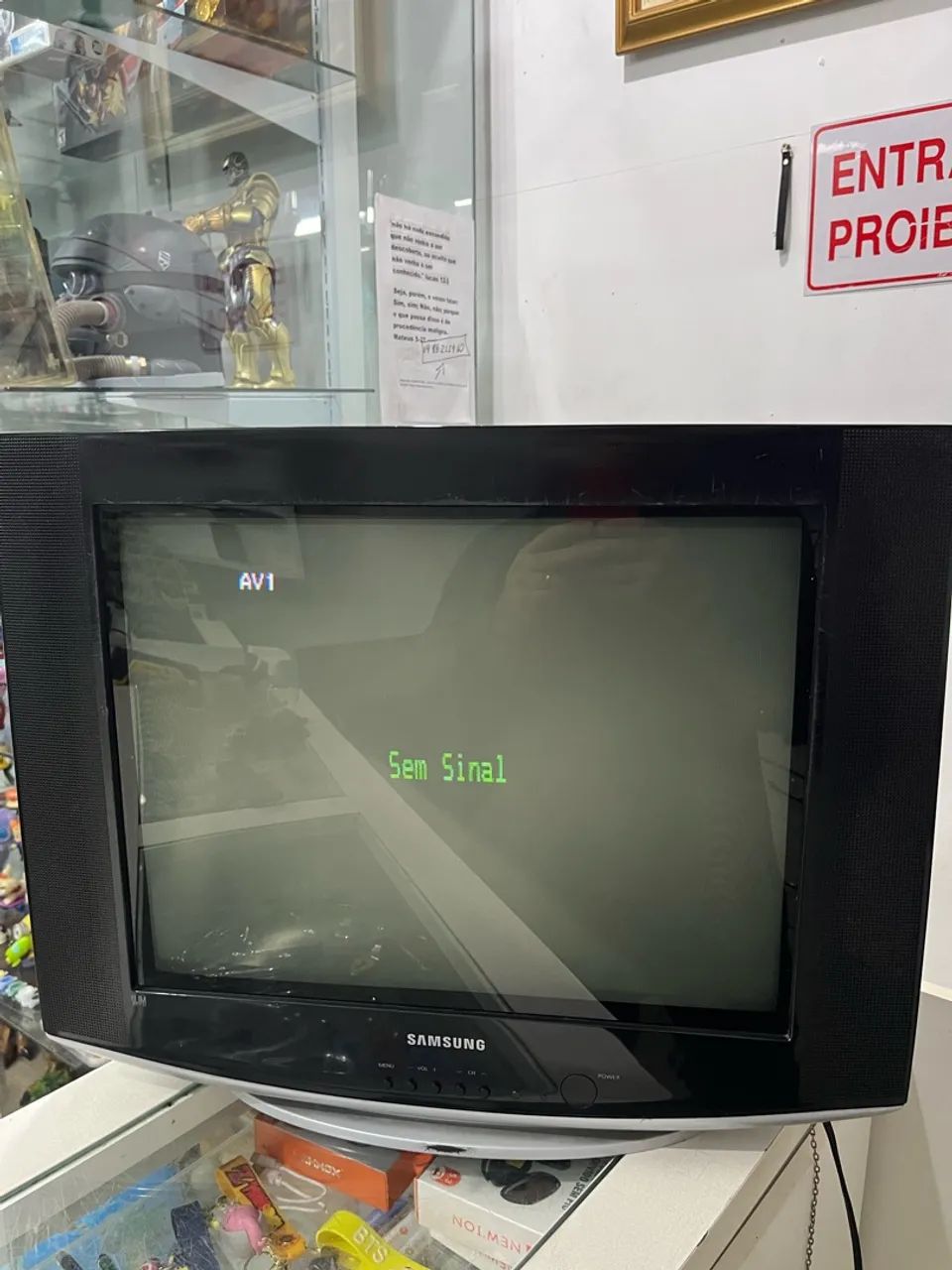 Tv crt tubo retrogamer Samsung 21 polegadas av e vídeo componente  - Foto 2