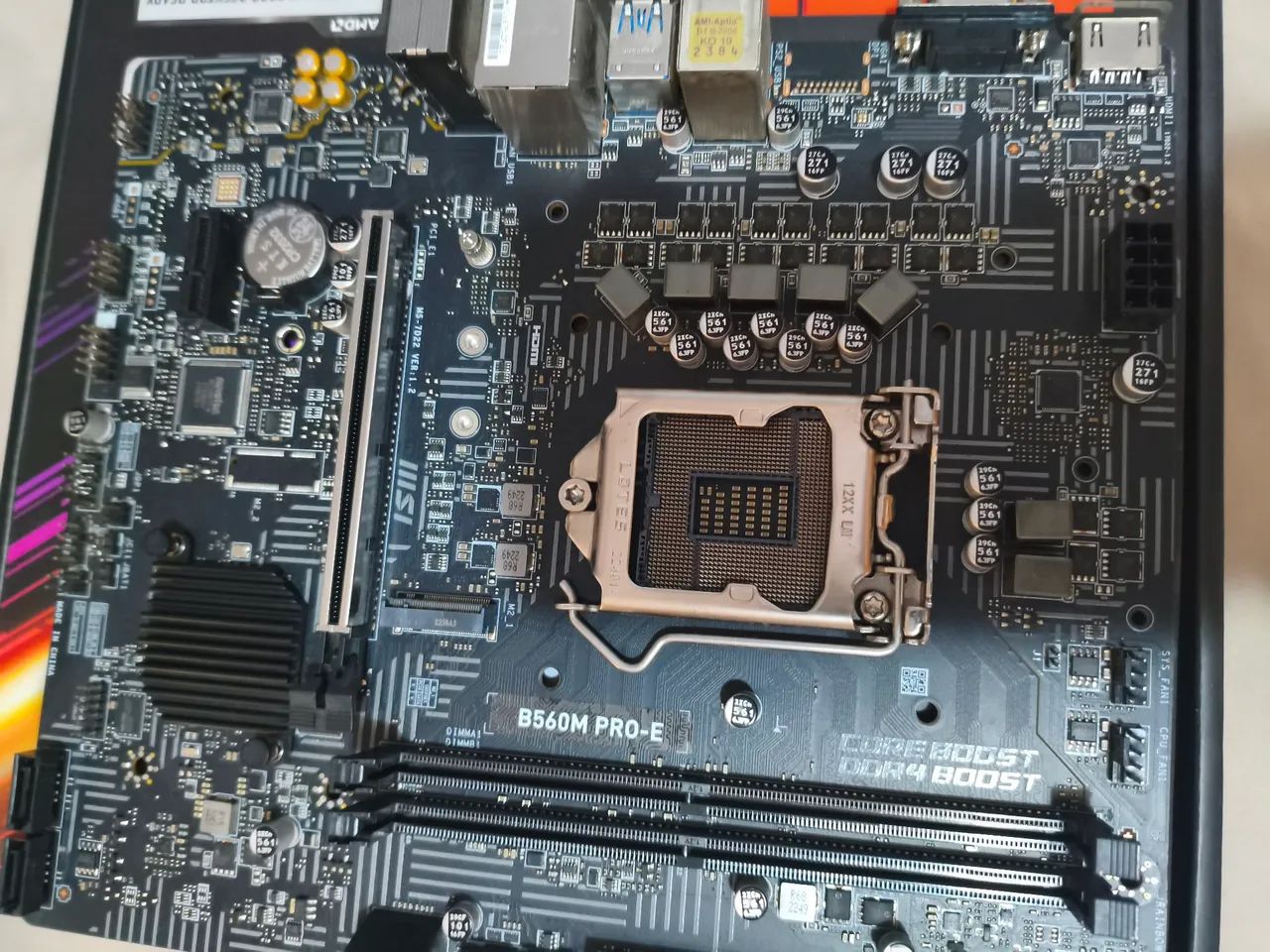 Placa mãe MSI B560M PRO-E BOM USO - Foto 3