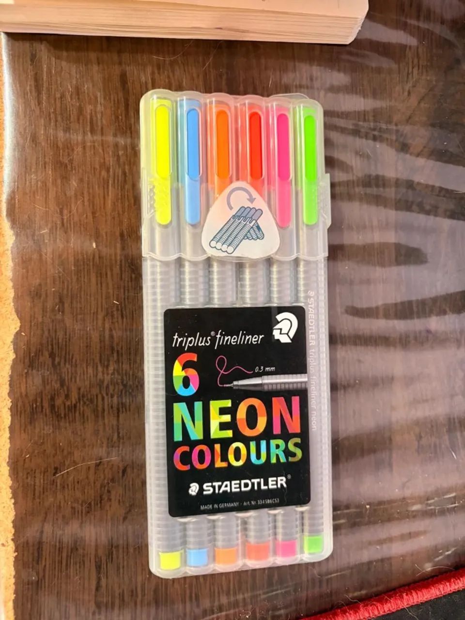 STAEDTLER TRIPLUS FINELINER NEON - 6 CANETAS