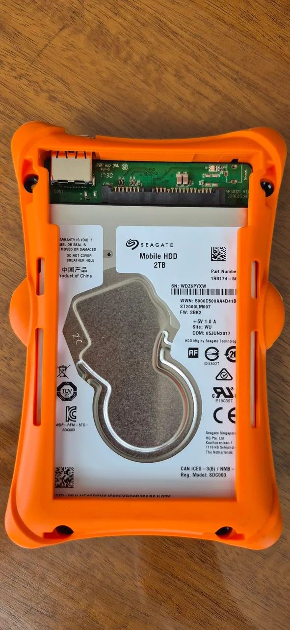 HDD portátil SEAGATE 2TB + CASE + cabo USB - Foto 3