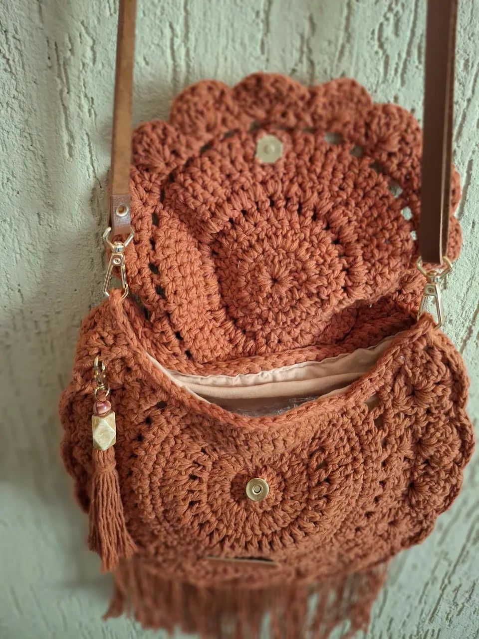 Bolsa Boho crochê  - Foto 4