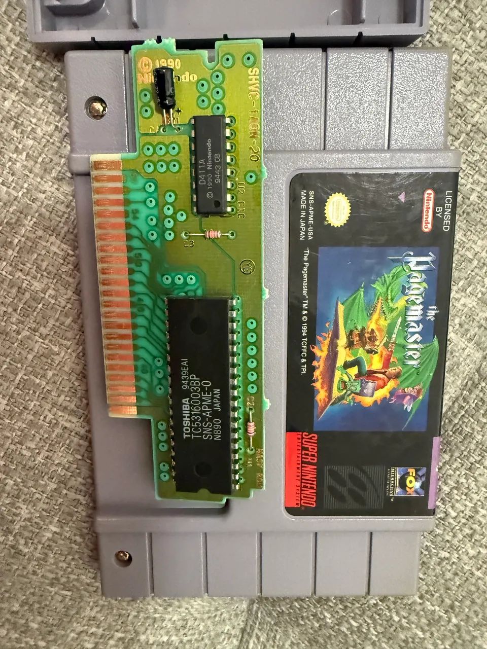 SNES The Page Master 海外 スーパーファミコン Snes - The Pagemaster Original - Super Nintendo - Peças e