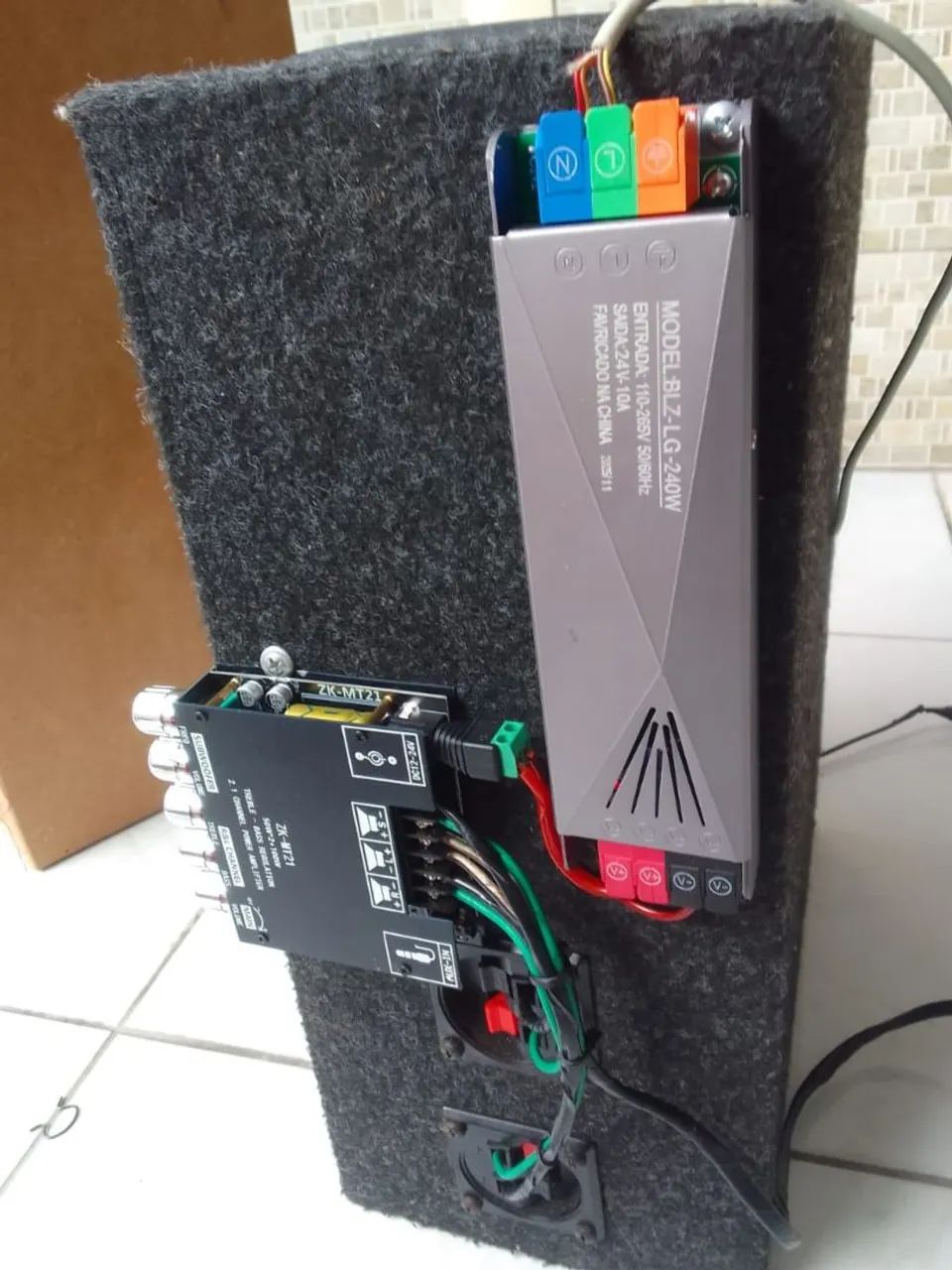 Caixa de som 5 vias amplificada 8 polegadas  - Foto 5