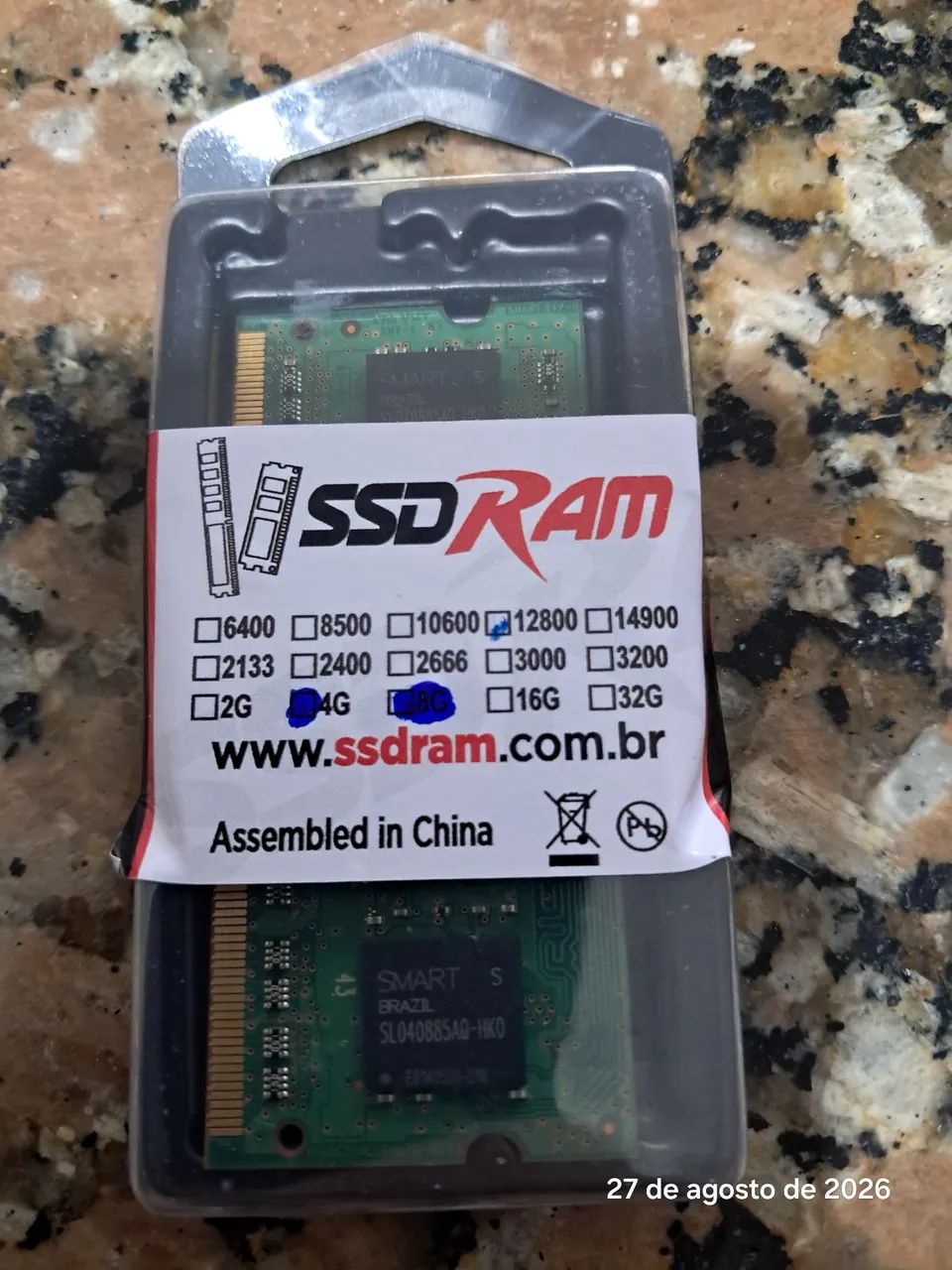 Memória notebook DDR3L