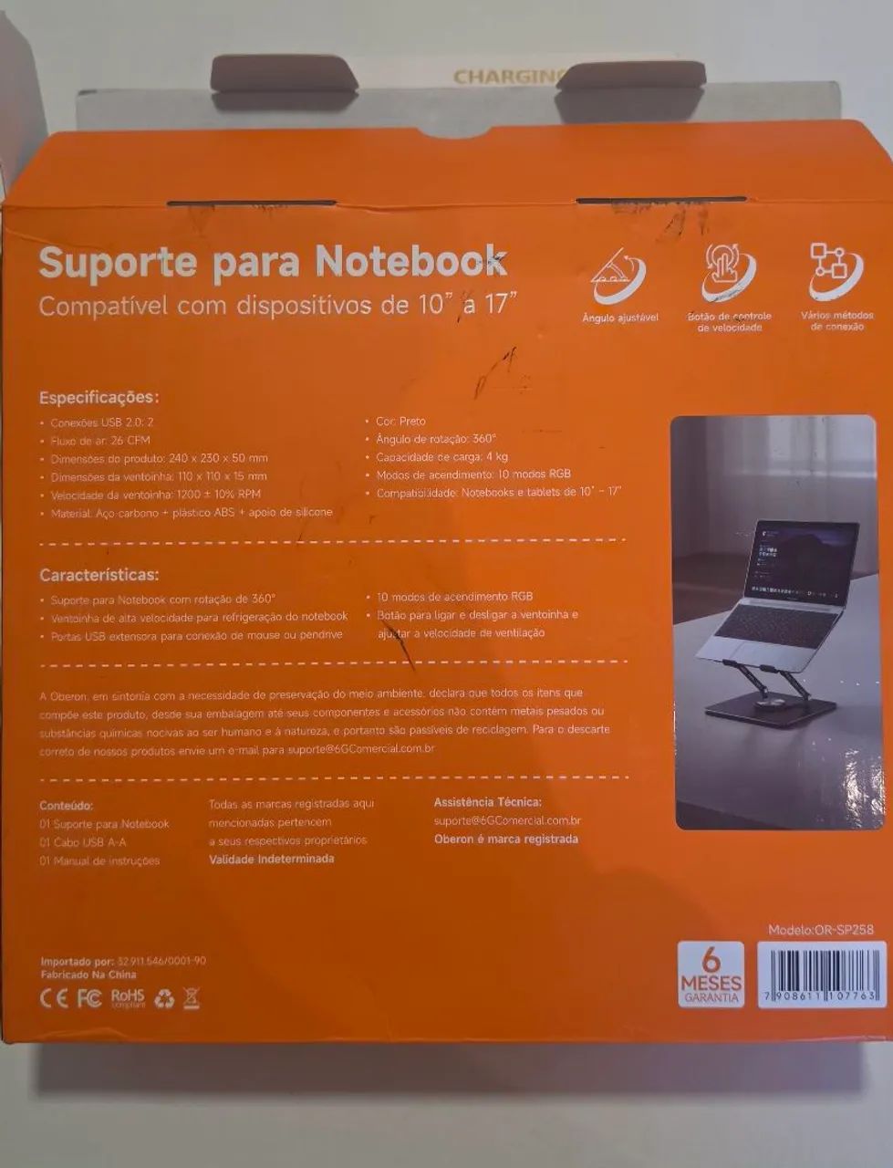 Suporte Oberon para Notebook de 10" a 17" - Foto 2