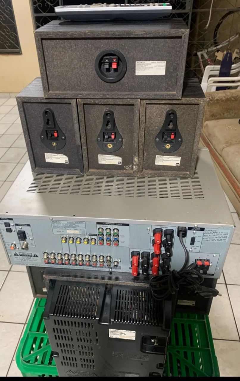 Home Theater Sony STR-K880 Muteki 6.1 Completo - Controle Original