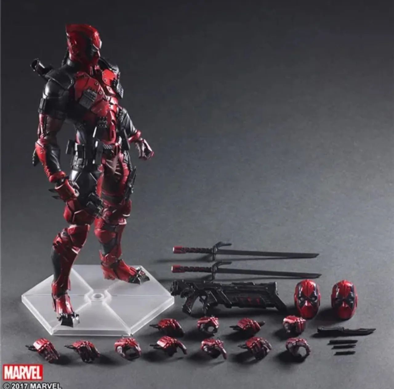 ACTION FIGURE DEADPOOL ARTICULADO PLAY ARTS KAI VARIANT CAIXA ORIGINAL MARVEL - Foto 3