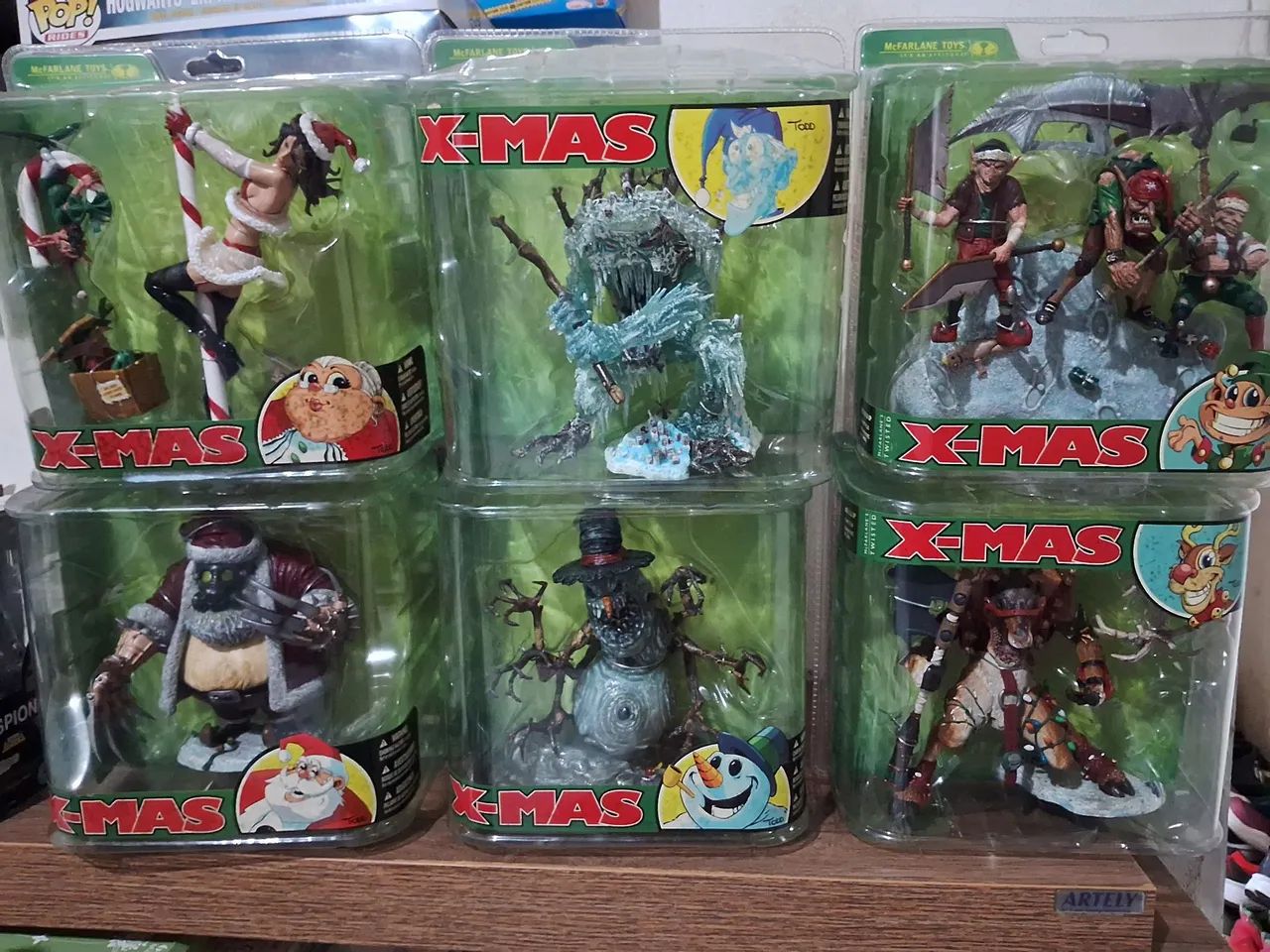 Mcfarlane Terror X-Mas Set Completo 6 Bonecos Lacrados