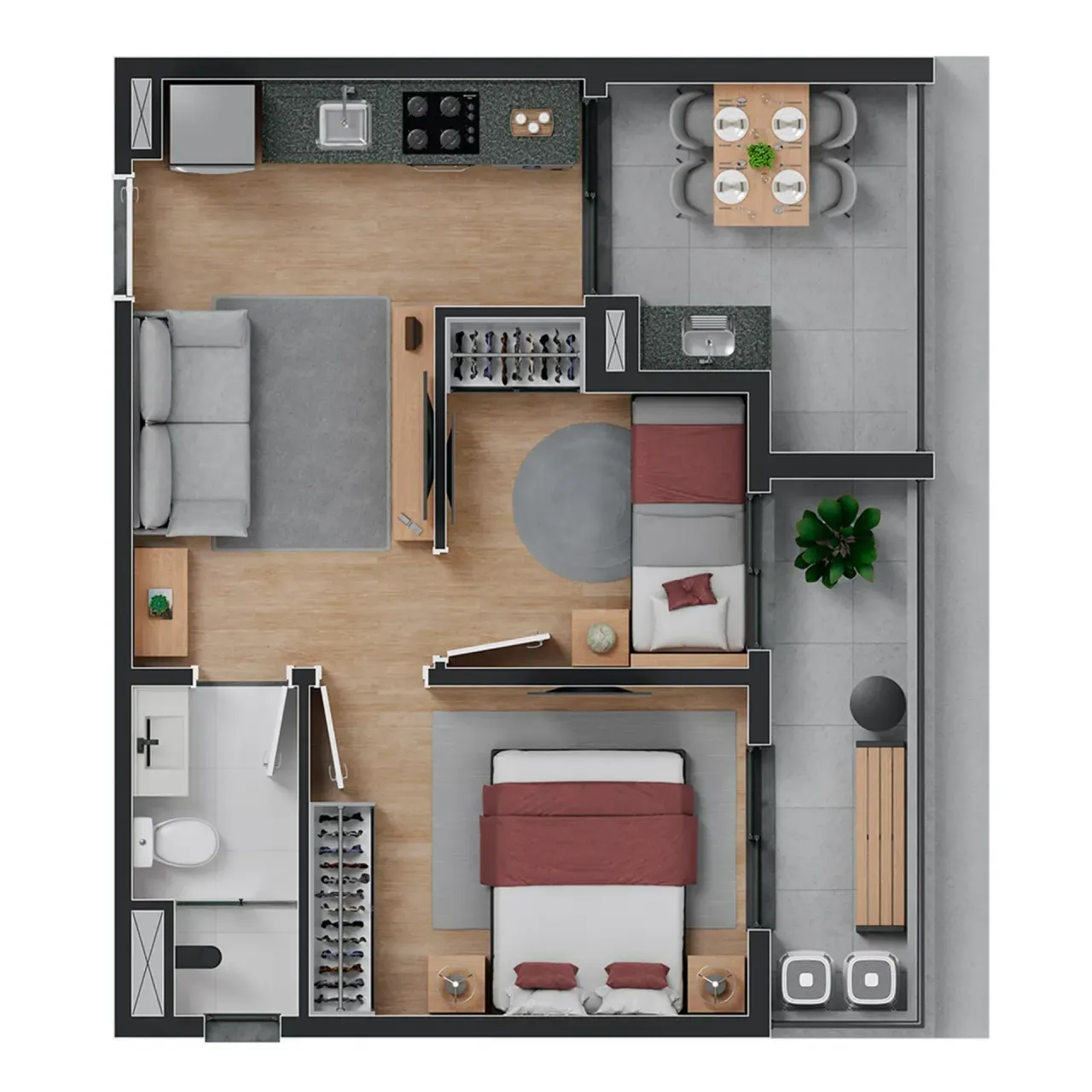 PLANTA 41m²