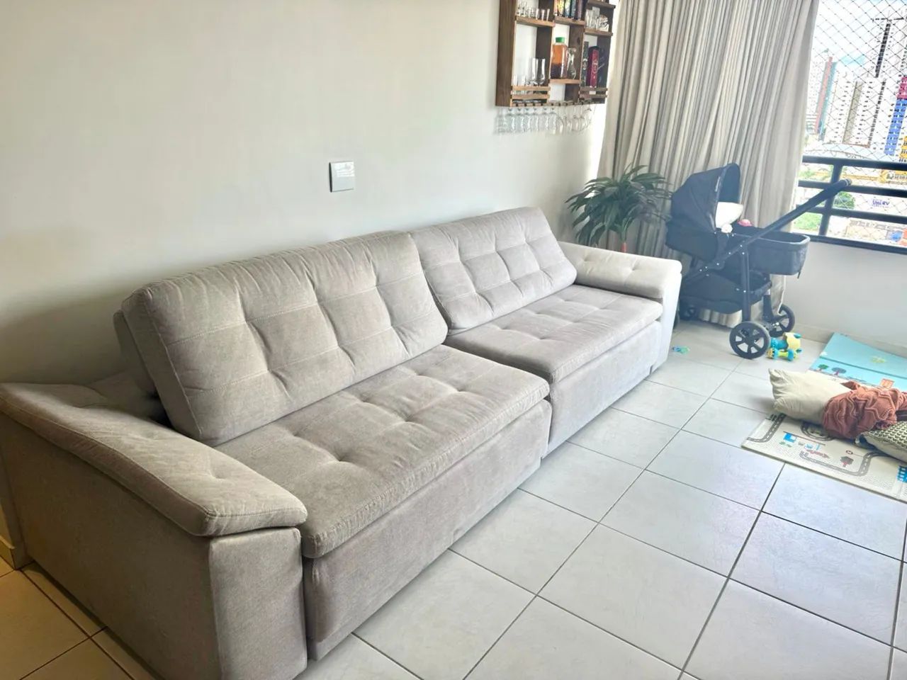 Sofá retrátil 2,90 mts super conservado - Foto 2