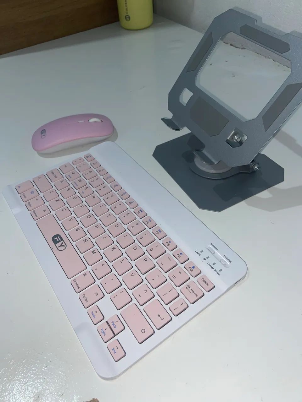 KIT TECLADO, MOUSE E SUPORTE PARA TABLET(OU OUTROS) - Foto 4