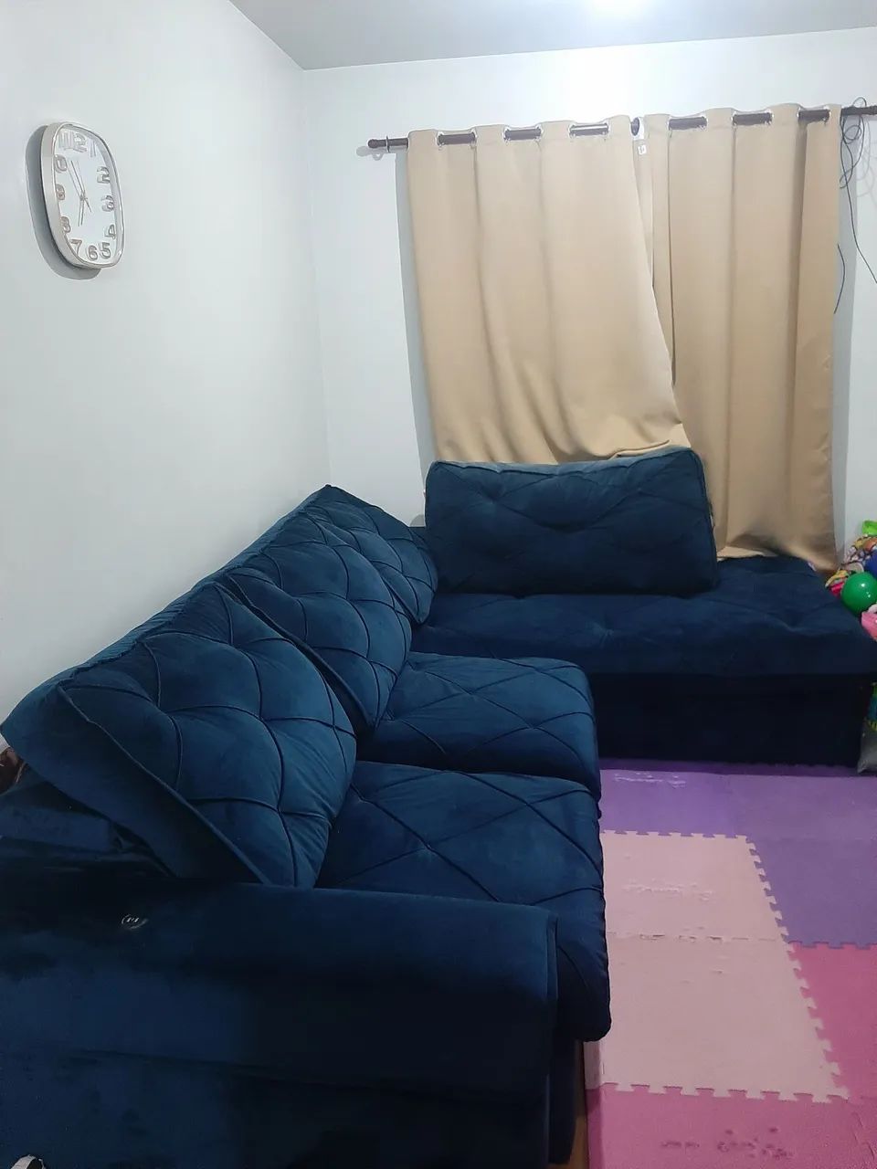 SOFA VANCOUVER 2,95 AZUL com CHESS - Foto 2