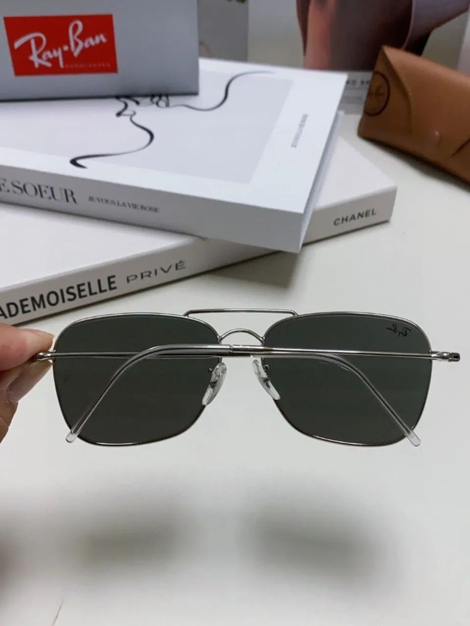 Ray ban caravan reverse rb0102s oculos de sol masculino  - Foto 5