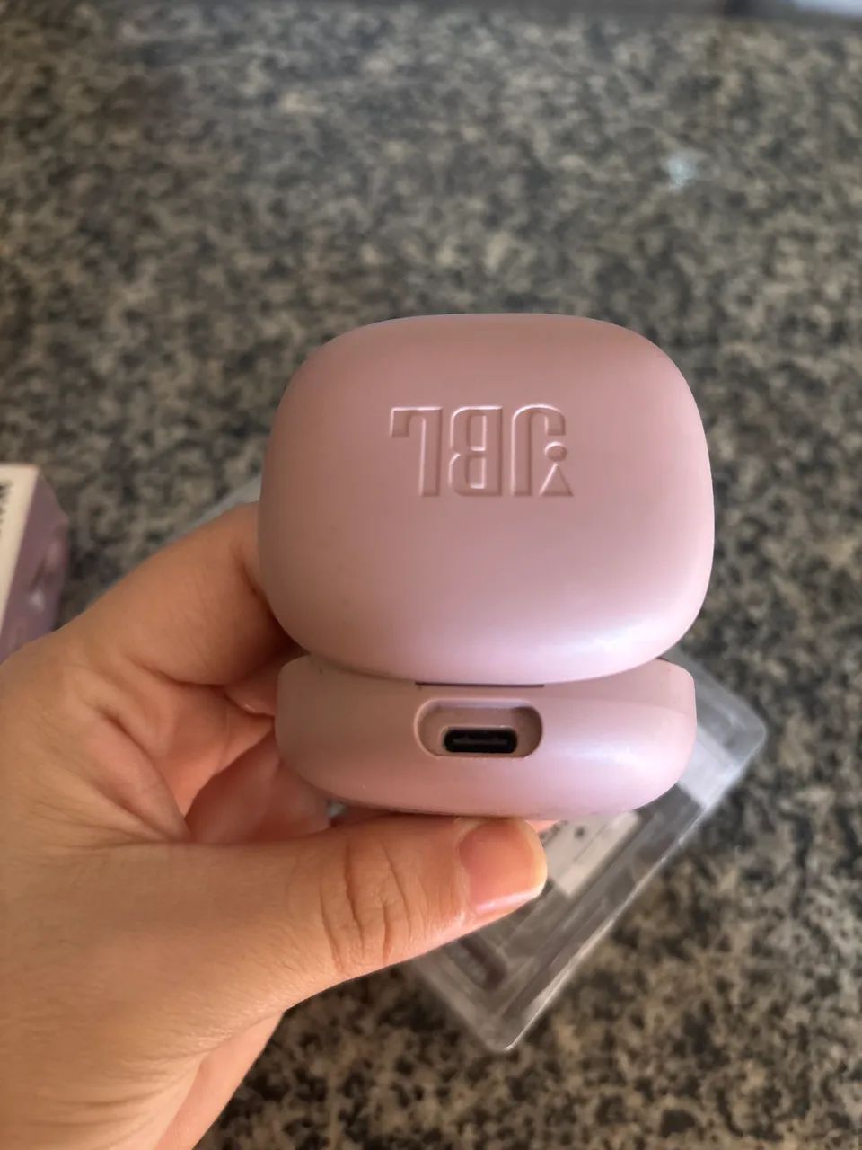 Fone de ouvido Bluetooth JBL Wave 300 tws rosa usado - Foto 4