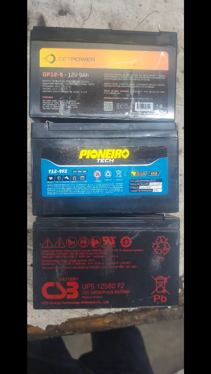 Bateria  12 v nobreck 