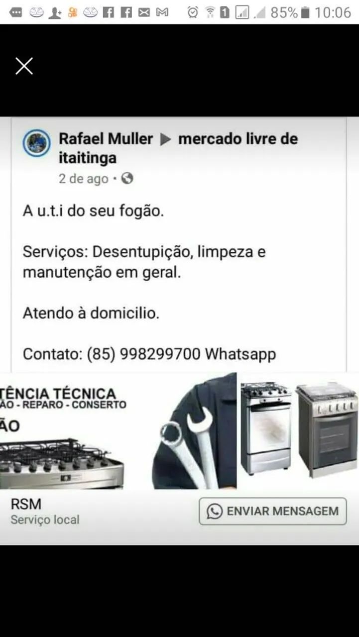 Concerto d fogão 