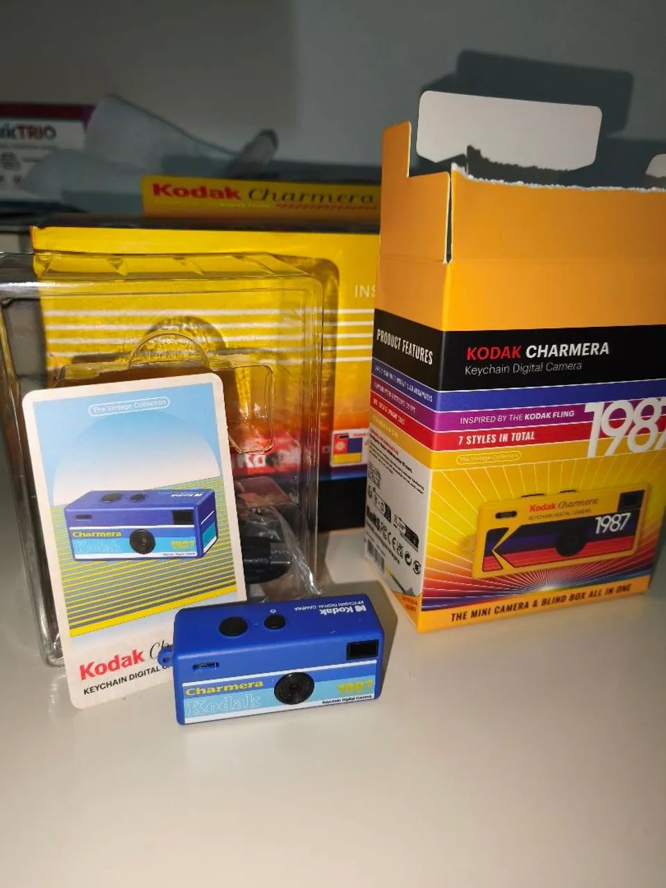 Kodak Charmera ブルー Câmera Kodak Charmera Digital Keychain Blue - Droper