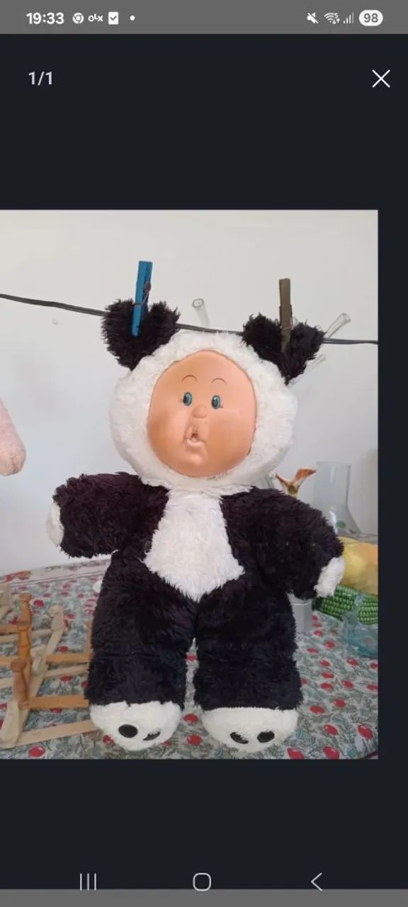 Pelúcia Urso Panda Vintage - Foto 2