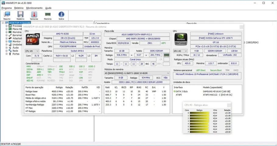 COMPUTADOR DESKTOP - AMD FX-8350 | 16 GB RAM | SABERTOOTH | WATER COOLER - Foto 5
