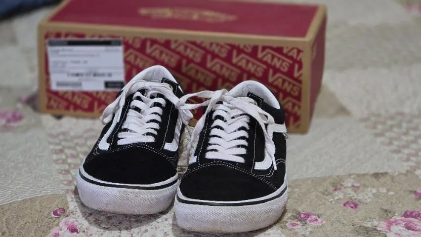 Vans Old Skool Black White - Original (Tam. 45) - Foto 4