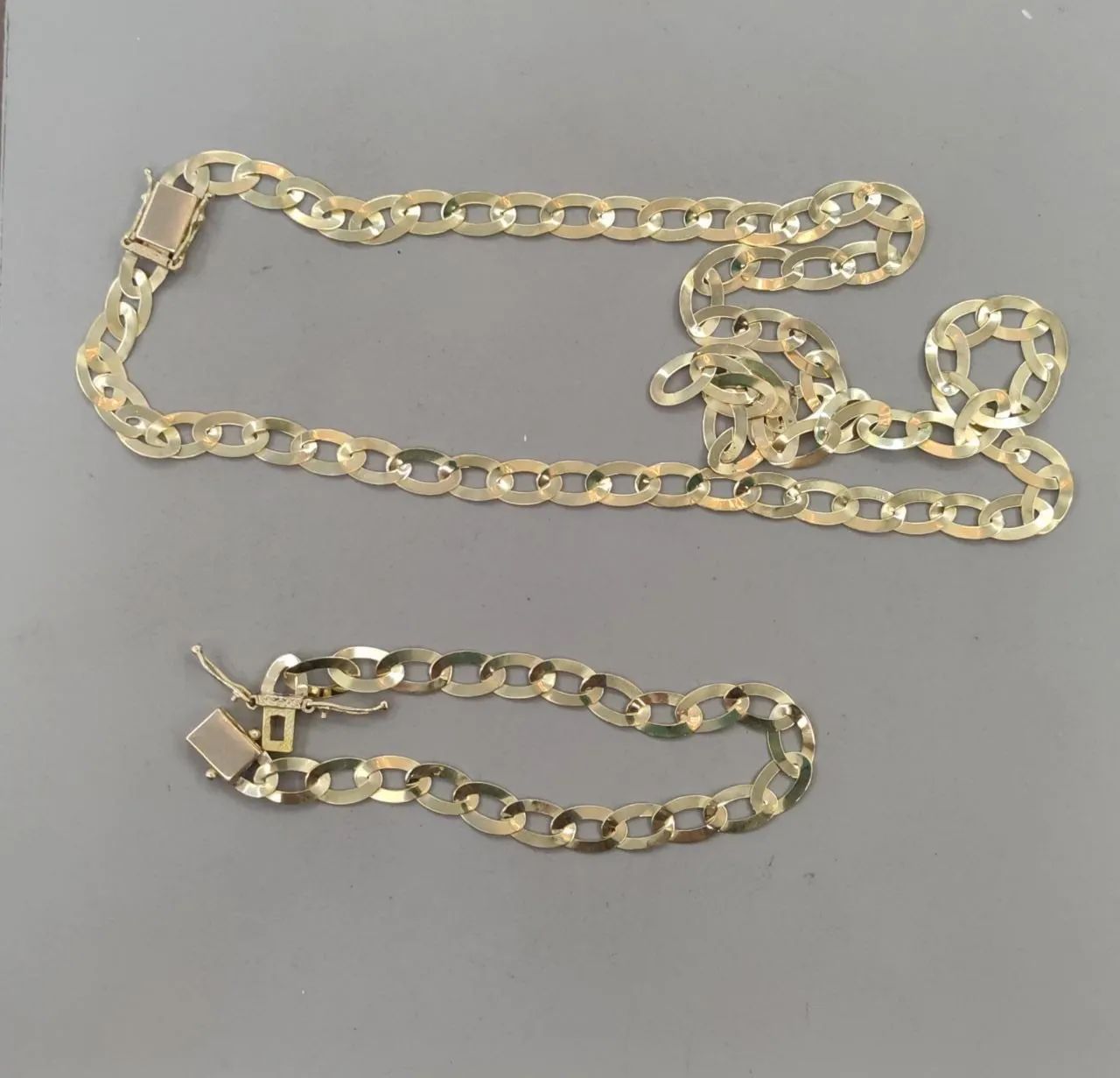 Corrente Com Pulseira De Moeda Antiga