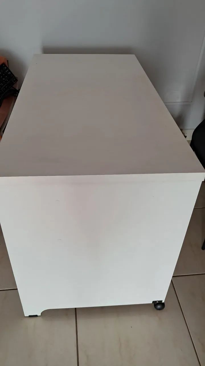 Mesa de escritório ou consultório cor branca - Foto 3