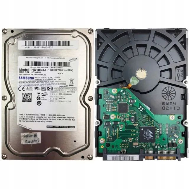 HD 1000GB SATA 1TB SAMSUNG HD103UJ de pc-desktop usado limpo e em bom estado