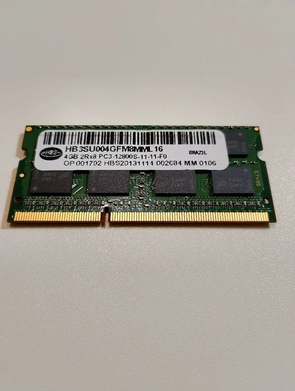 Memória notebook so-dim 4 gb DDR3 hbs