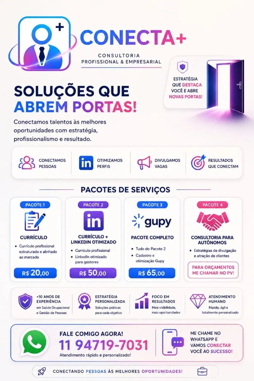 ? Currículo Profissional + LinkedIn + Vagas de Emprego Personalizadas