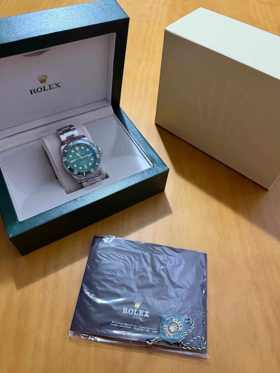 Relógio Rolex Submariner Hulk Completo na caixa