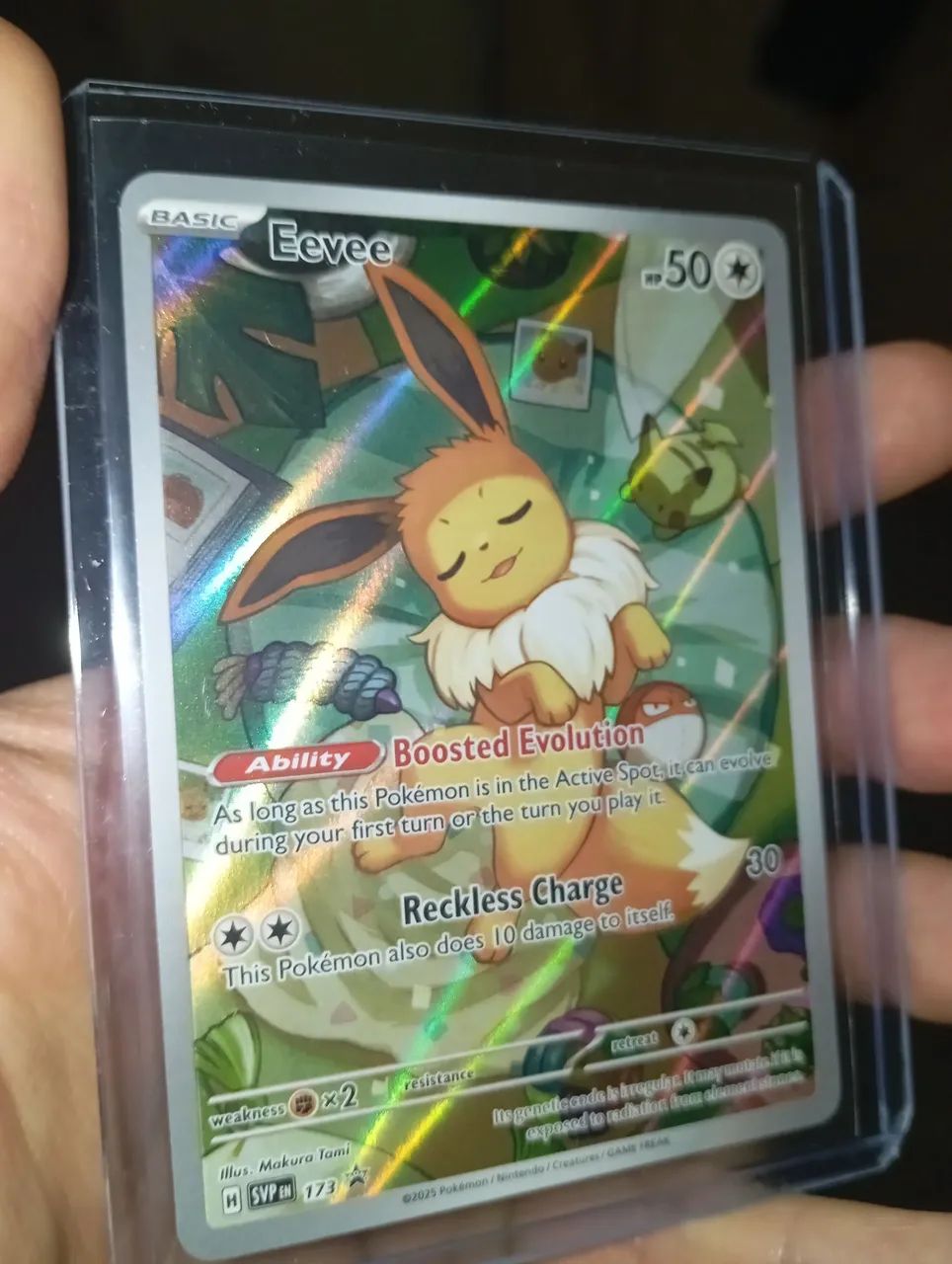 Carta Pokémon Eevee PROMO inglês NM Perfeito Estado