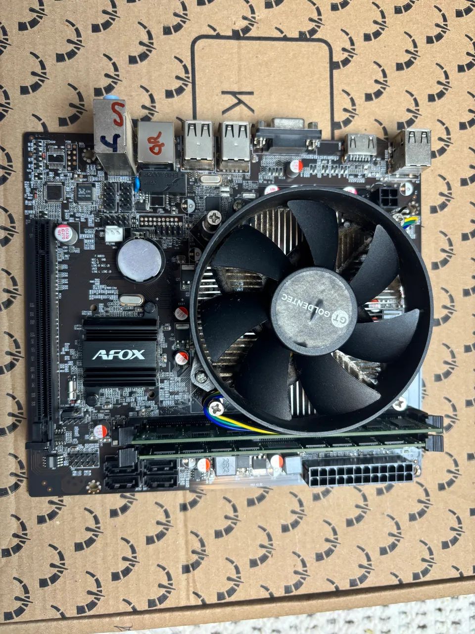 KIT PLACA MÃE, PROCESSADOR, MEMÓRIAS RAM - Foto 4