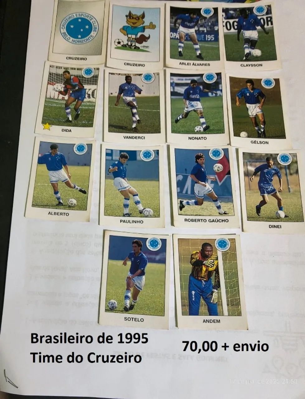 Figurinhas Campeonato Brasileiro 1995