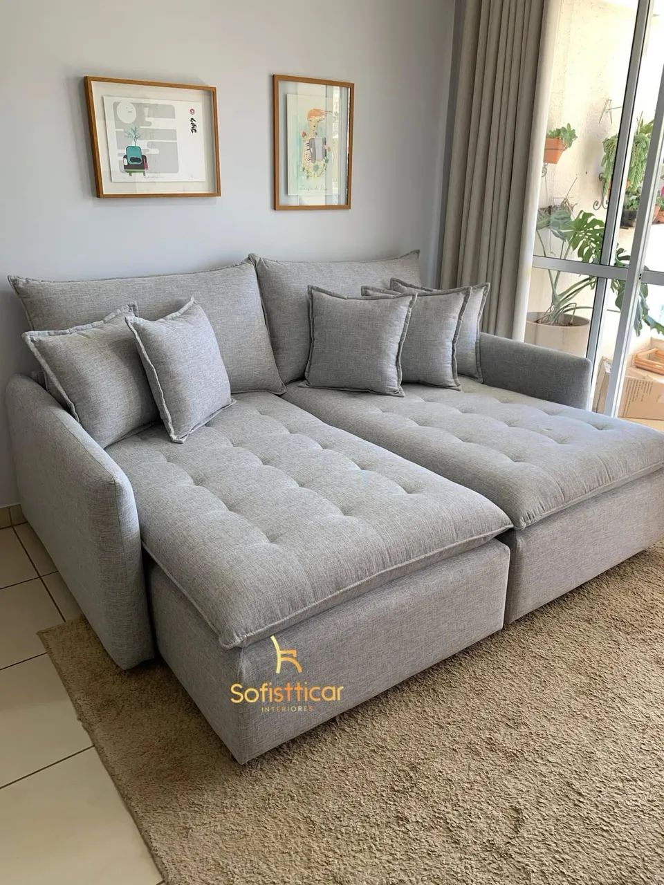 Sofá cama resistente moderno sofisticado 