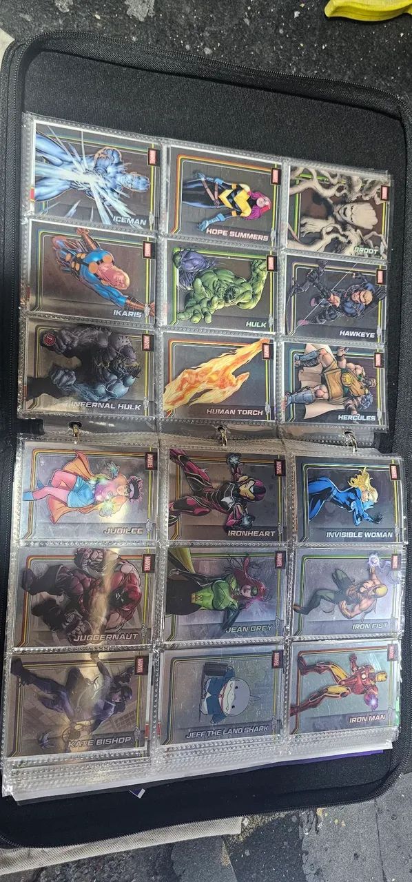 Coleção marvel topps Chrome 2026 cards 