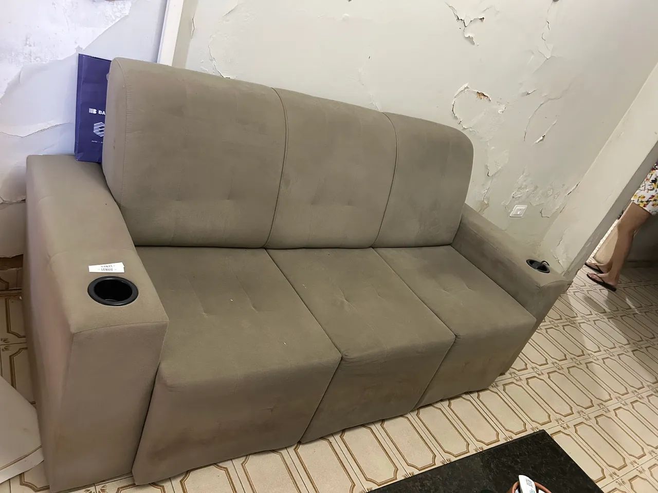 Sofá retrátil 3 lugares