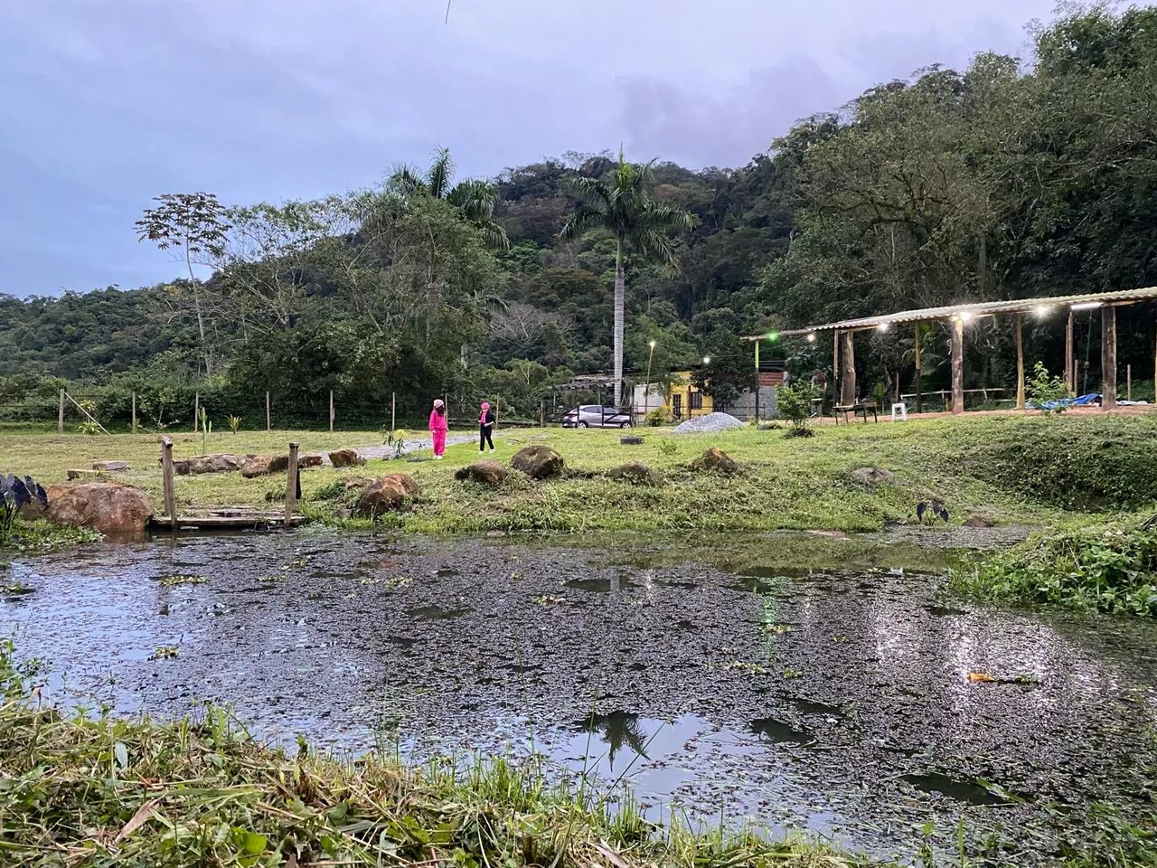 Linda área com lago , galpão rústico e nascente passando  - Foto 3