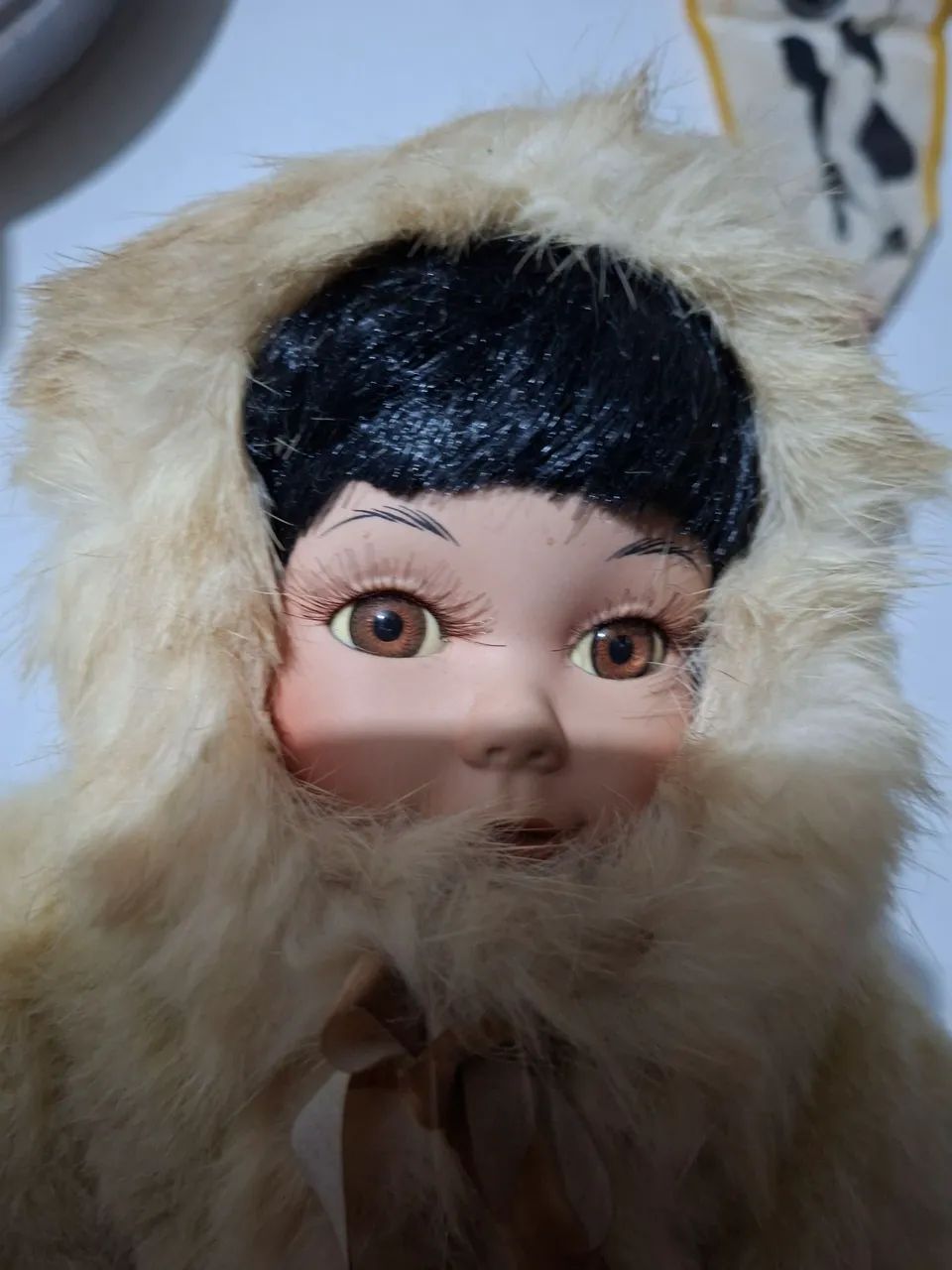 Boneco esquimó  cabeça de porcelana  - Foto 2