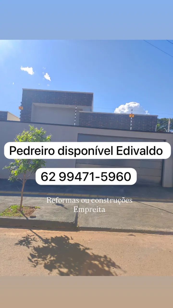 Pedreiro disponível 