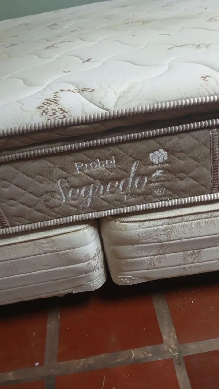 Cama box Queen completa frete grátis 