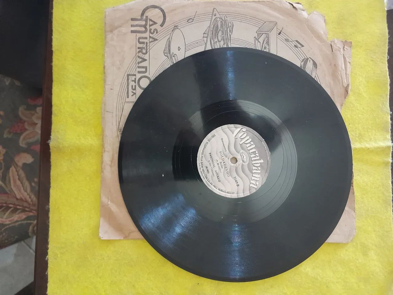 9 discos década 40 rotação 78 em goma laca. - Foto 3