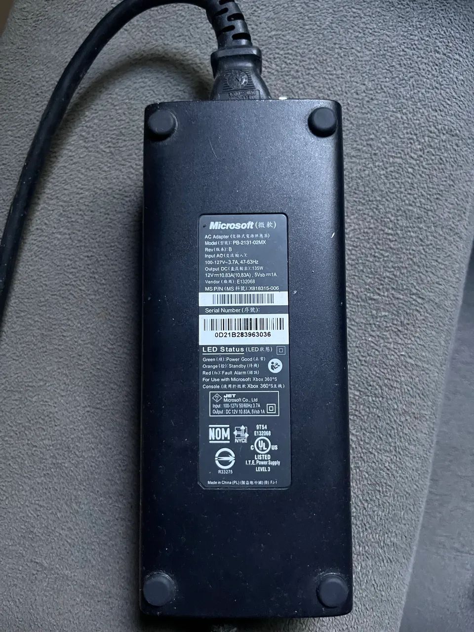 Fonte Xbox 360 original 