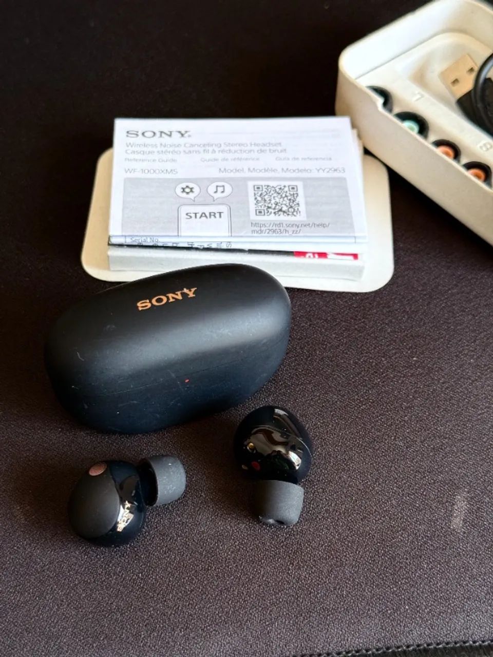 Fone Bluetooth Sony WF1000XM5 com Cancelamento de Ruído Bluetooth