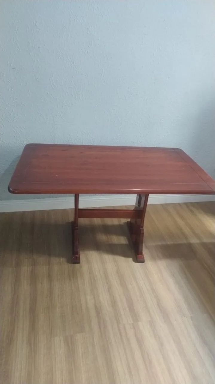 Mesa de madeira maciça desmontável  - Foto 4