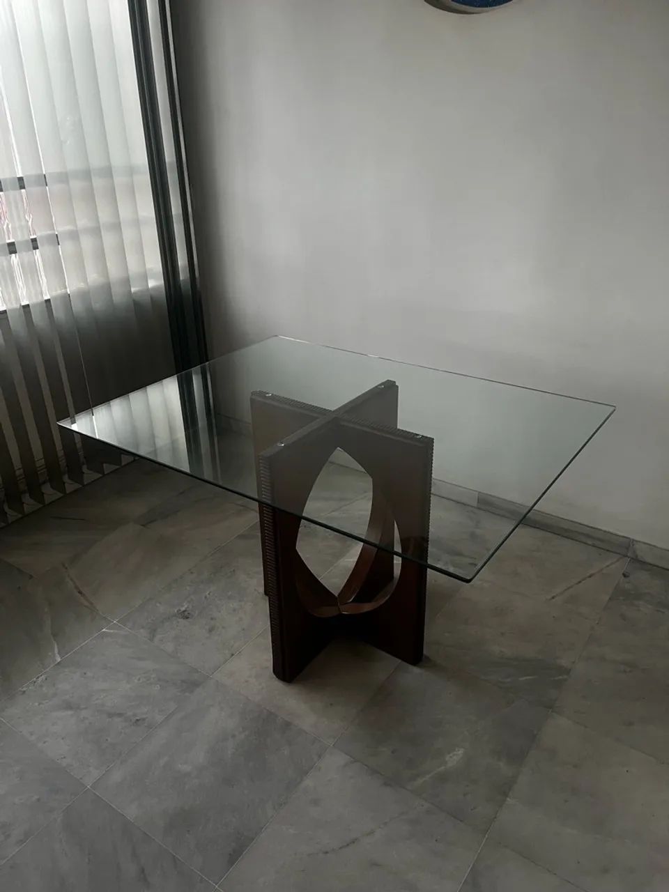 Mesa de vidro sala de jantar 
