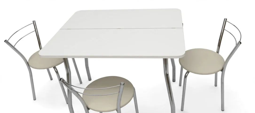 Mesa dobrável com 4 cadeiras 