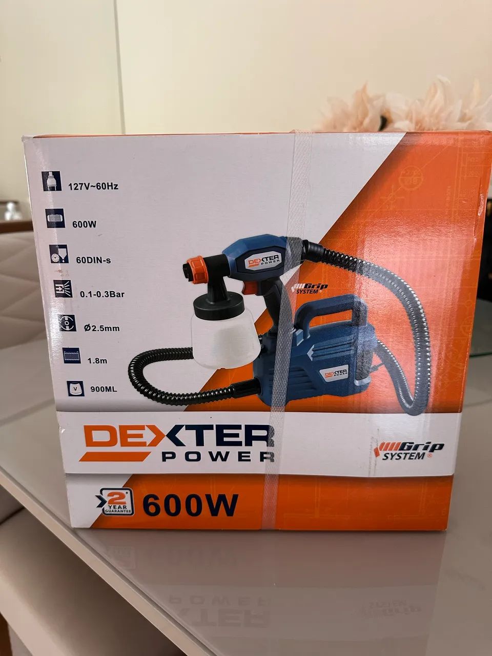 Pistola de Pintura Elétrica Dexter, modelo HVLP de 600W