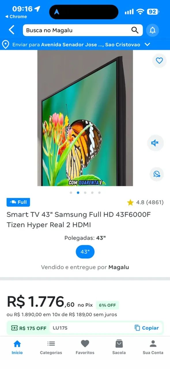 Vendo televisão Samsung Roku - Foto 2