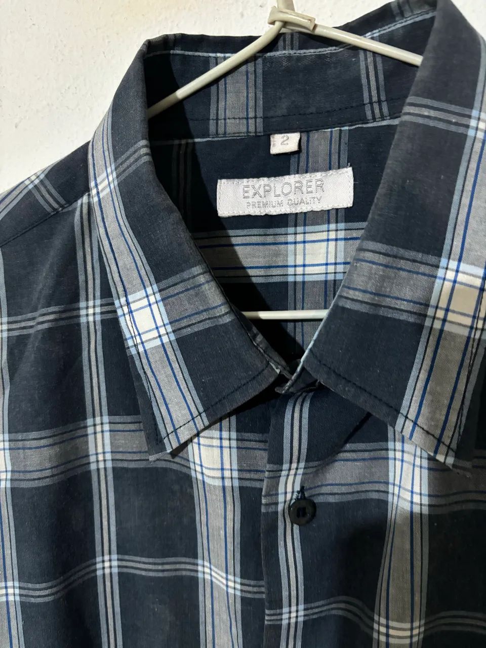 Camisa Xadrez curta tamanho M - Foto 4